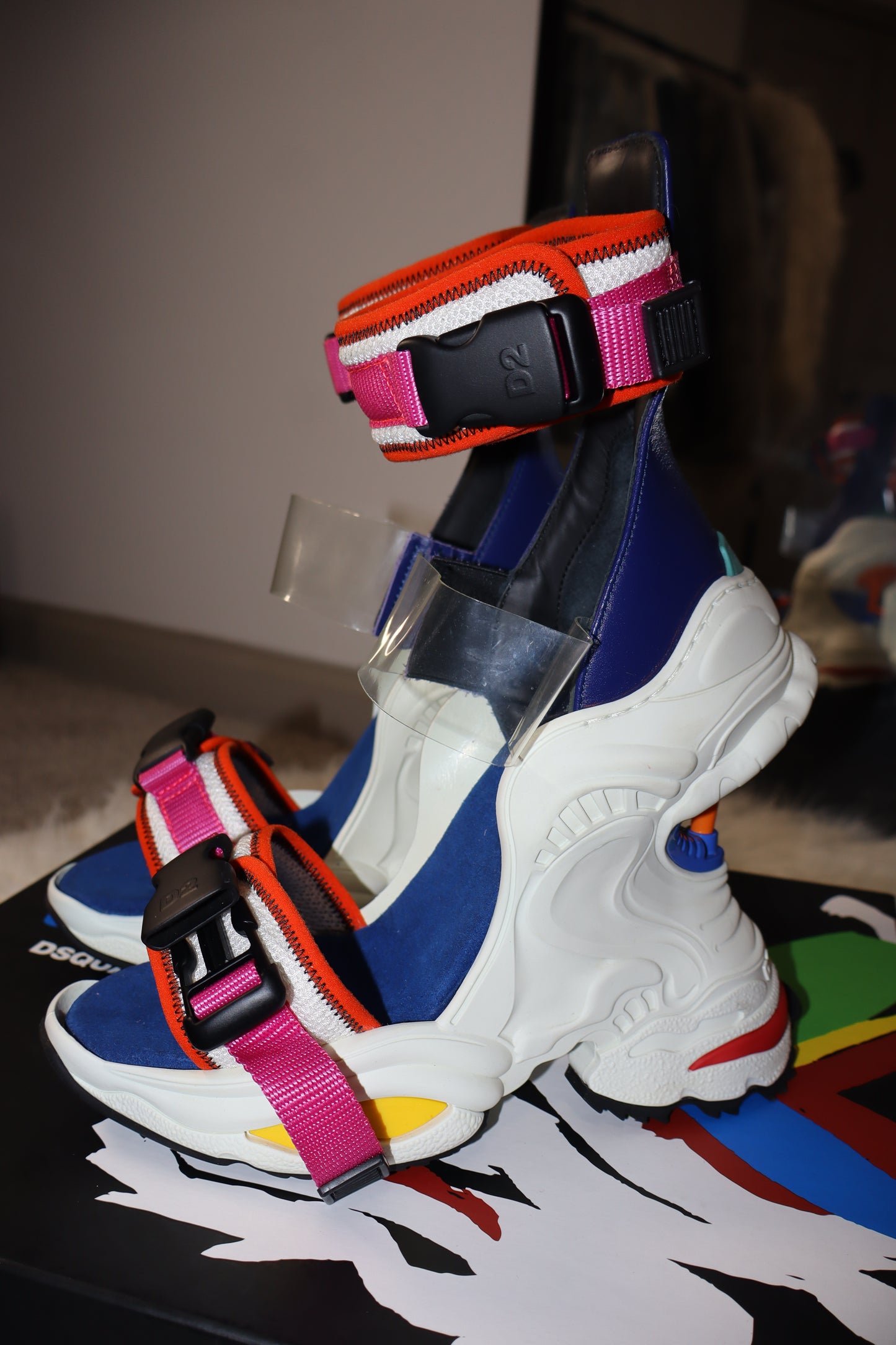 Dsquared2 Giant Neoprene & Plexi Sandal